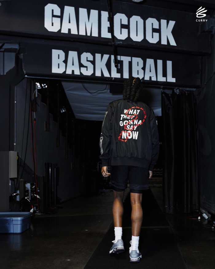 MiLaysia Fulwiley in a Curry Brand photo shoot.